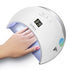Smart Lamp Nail LED UV Lamp Dryer Metal Bottom LCD Timer Multicolors for Curing UV Gel Polish Nail Art Tools - menochic